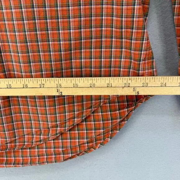 Ralph Lauren Shirt Men's XL Orange Plaid Classic Fit Button Down Business Casual - Picture 9 of 9